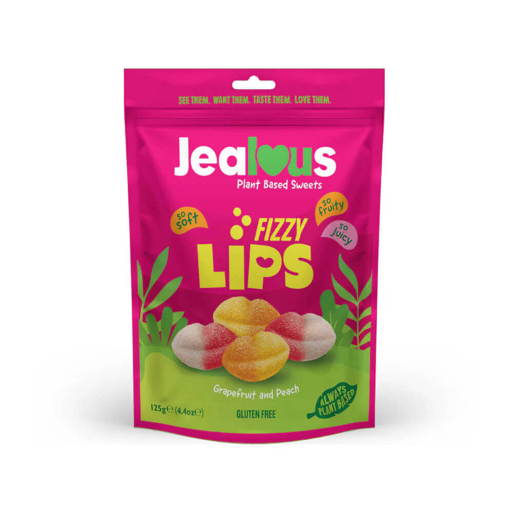 Jealous Plant Based Fizzy Lip Sweets 125g